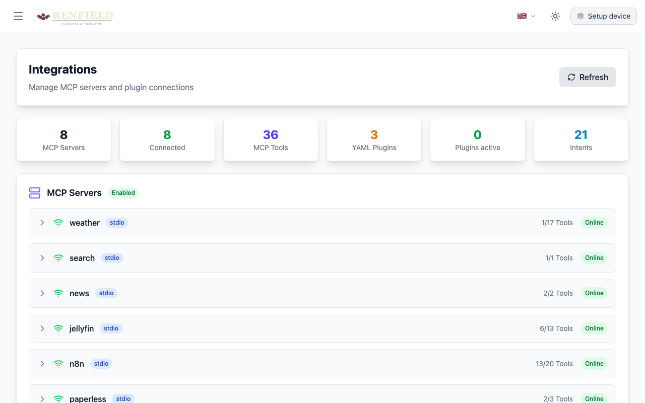 Integrations - Light Mode
