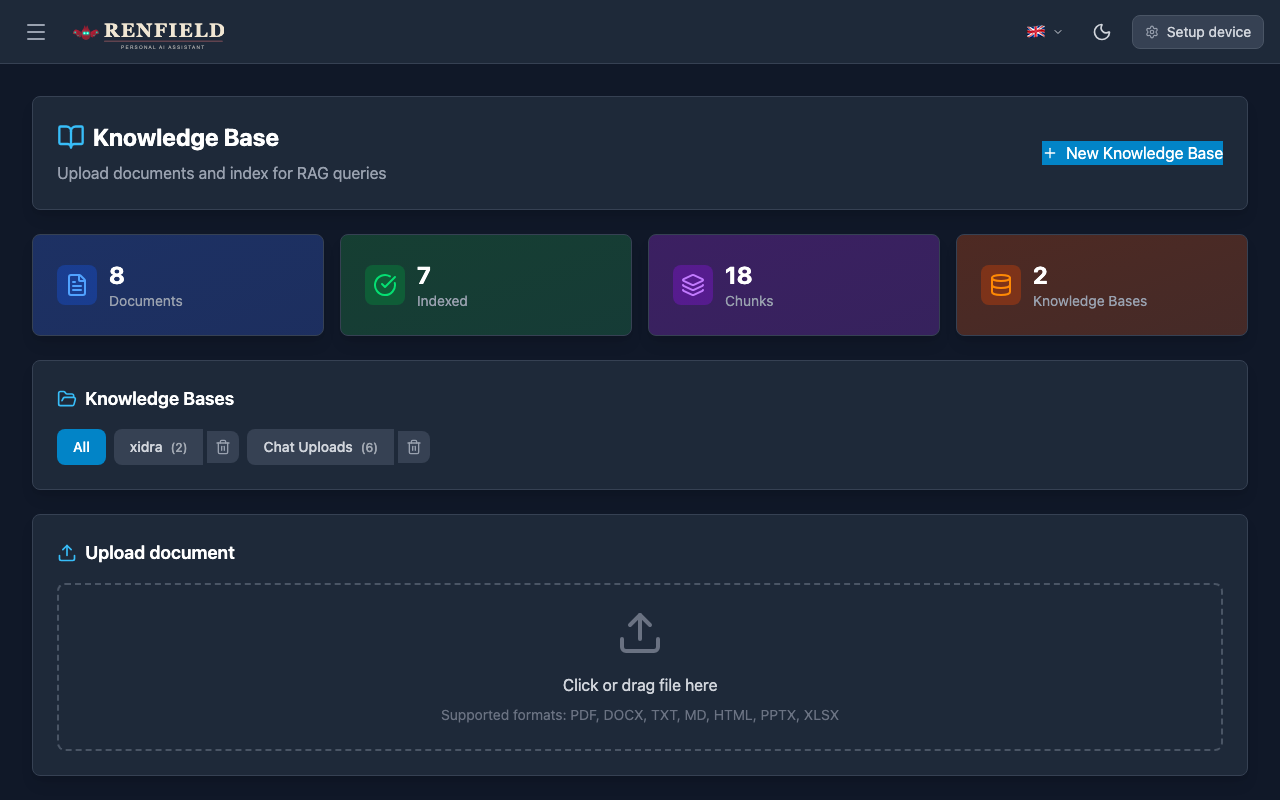 Knowledge Base - Dark Mode